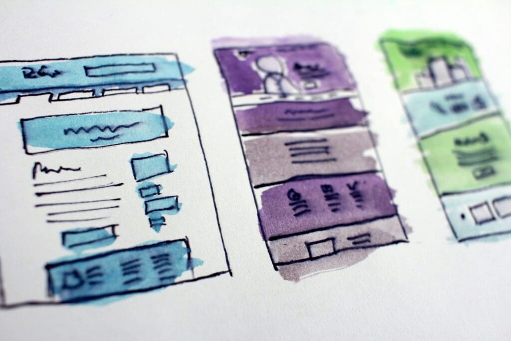 wireframing of website